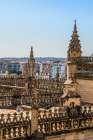 Roof of the Catedral de Sevilla (Seville Cathedral), UNESCO Site, Seville, Andalusia, Spain. Art Print